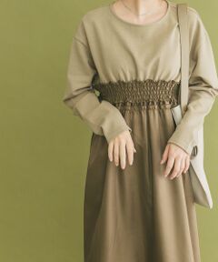 URBAN RESEARCH ITEMS / アーバンリサーチ アイテムズ ワンピース | シャーリングドッキングワンピース