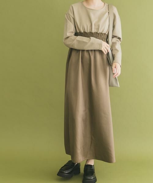 URBAN RESEARCH ITEMS / アーバンリサーチ アイテムズ ワンピース | シャーリングドッキングワンピース | 詳細2