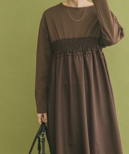 URBAN RESEARCH ITEMS / アーバンリサーチ アイテムズ ワンピース | シャーリングドッキングワンピース | 詳細13