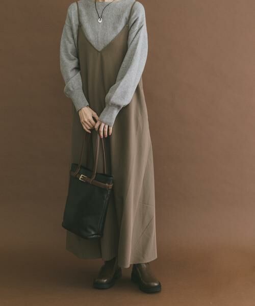 URBAN RESEARCH ITEMS / アーバンリサーチ アイテムズ ワンピース | ウールライクキャミワンピース | 詳細2
