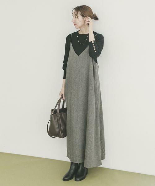 URBAN RESEARCH ITEMS / アーバンリサーチ アイテムズ ワンピース | ウールライクキャミワンピース | 詳細21