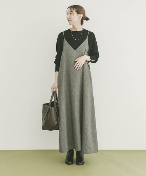 URBAN RESEARCH ITEMS / アーバンリサーチ アイテムズ ワンピース | ウールライクキャミワンピース | 詳細22