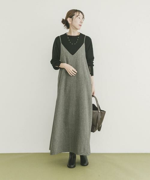 URBAN RESEARCH ITEMS / アーバンリサーチ アイテムズ ワンピース | ウールライクキャミワンピース | 詳細23