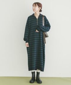 URBAN RESEARCH ITEMS / アーバンリサーチ アイテムズ ワンピース | ハーフジップポロワンピース