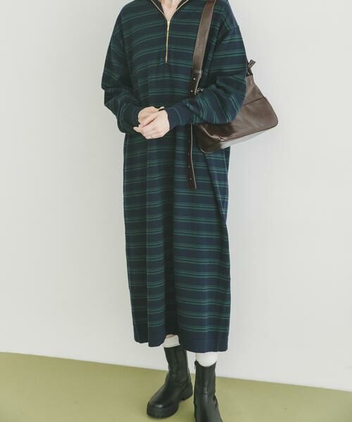 URBAN RESEARCH ITEMS / アーバンリサーチ アイテムズ ワンピース | ハーフジップポロワンピース | 詳細13