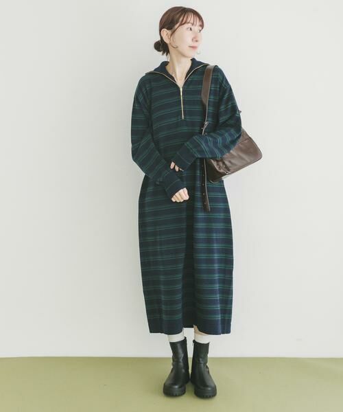 URBAN RESEARCH ITEMS / アーバンリサーチ アイテムズ ワンピース | ハーフジップポロワンピース | 詳細15