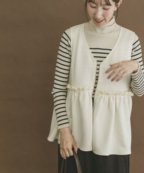 URBAN RESEARCH ITEMS / アーバンリサーチ アイテムズ ベスト | 『イージーケア』ティアードジレベスト | 詳細2