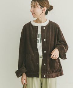 URBAN RESEARCH ITEMS / アーバンリサーチ アイテムズ ノーカラージャケット | 『イージーケア』コーデュロイノーカラージャケット