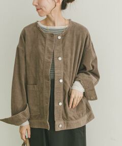 URBAN RESEARCH ITEMS / アーバンリサーチ アイテムズ ノーカラージャケット | 『イージーケア』コーデュロイノーカラージャケット