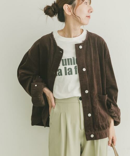 URBAN RESEARCH ITEMS / アーバンリサーチ アイテムズ ノーカラージャケット | 『イージーケア』コーデュロイノーカラージャケット | 詳細3
