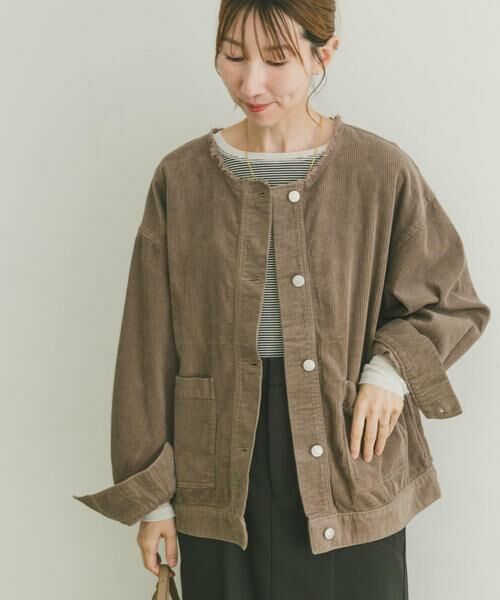 URBAN RESEARCH ITEMS / アーバンリサーチ アイテムズ ノーカラージャケット | 『イージーケア』コーデュロイノーカラージャケット | 詳細11