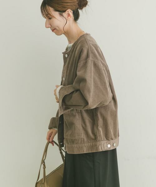 URBAN RESEARCH ITEMS / アーバンリサーチ アイテムズ ノーカラージャケット | 『イージーケア』コーデュロイノーカラージャケット | 詳細12