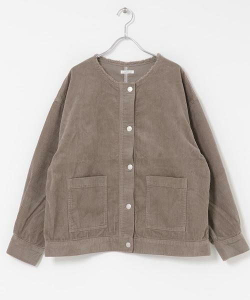 URBAN RESEARCH ITEMS / アーバンリサーチ アイテムズ ノーカラージャケット | 『イージーケア』コーデュロイノーカラージャケット | 詳細17