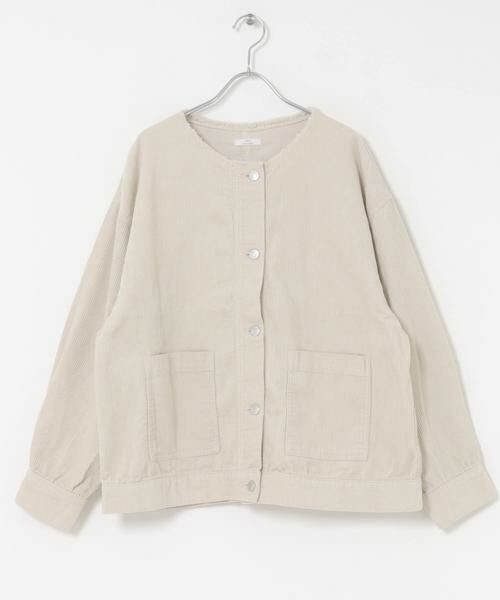 URBAN RESEARCH ITEMS/アーバンリサーチ アイテムズ コーデュロイノーカラージャケット ホワイト系その他 FREE URBAN RESEARCH ITEMS/アーバンリサーチ アイテムズ コーデュロイノーカラージャケット ホワイト系その他 FREE
