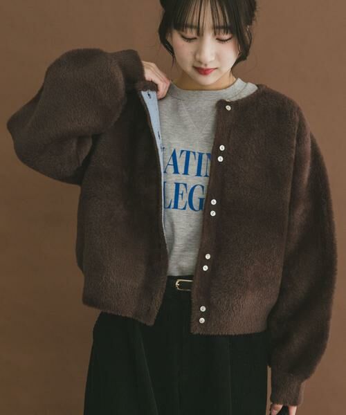 URBAN RESEARCH ITEMS / アーバンリサーチ アイテムズ カーディガン・ボレロ | ダブルフェイスニットカーディガン | 詳細1