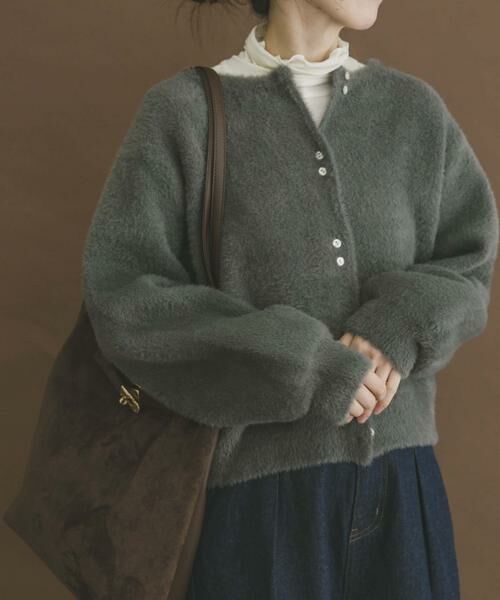 URBAN RESEARCH ITEMS / アーバンリサーチ アイテムズ カーディガン・ボレロ | ダブルフェイスニットカーディガン | 詳細9