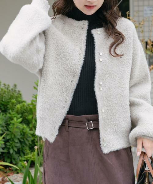 URBAN RESEARCH ITEMS / アーバンリサーチ アイテムズ カーディガン・ボレロ | ダブルフェイスニットカーディガン | 詳細17