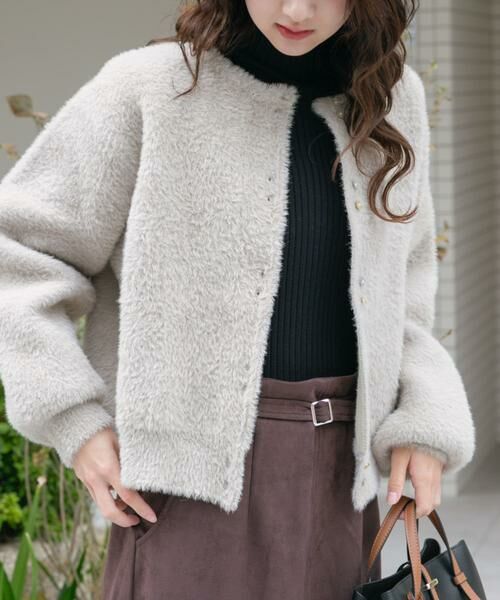 URBAN RESEARCH ITEMS / アーバンリサーチ アイテムズ カーディガン・ボレロ | ダブルフェイスニットカーディガン | 詳細18