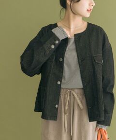 URBAN RESEARCH ITEMS / アーバンリサーチ アイテムズ Gジャン・デニムジャケット | デニムノーカラージャケット