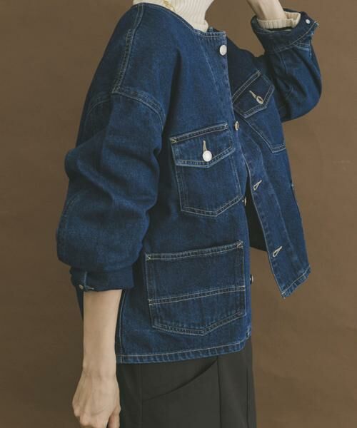URBAN RESEARCH ITEMS / アーバンリサーチ アイテムズ Gジャン・デニムジャケット | デニムノーカラージャケット | 詳細2