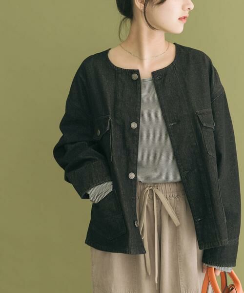 URBAN RESEARCH ITEMS / アーバンリサーチ アイテムズ Gジャン・デニムジャケット | デニムノーカラージャケット | 詳細11