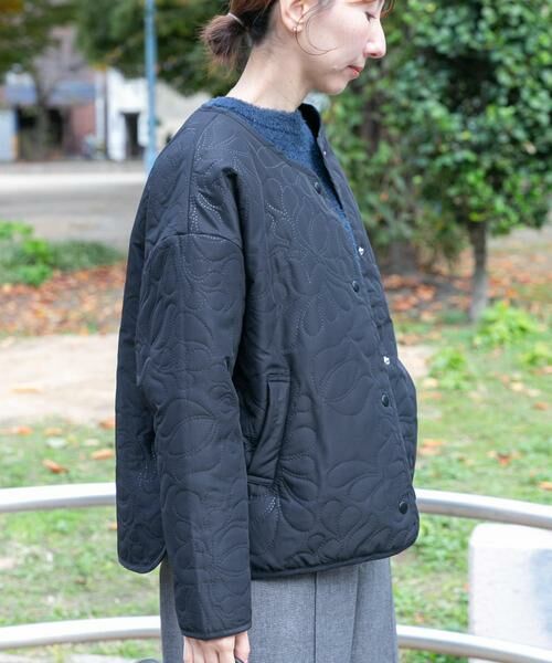 URBAN RESEARCH ITEMS / アーバンリサーチ アイテムズ ノーカラージャケット | ノーカラー中綿ブルゾン | 詳細11