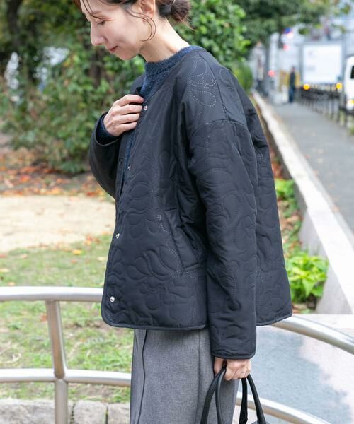 URBAN RESEARCH ITEMS / アーバンリサーチ アイテムズ ノーカラージャケット | ノーカラー中綿ブルゾン | 詳細13