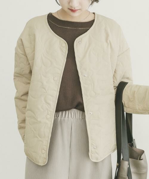 URBAN RESEARCH ITEMS / アーバンリサーチ アイテムズ ノーカラージャケット | ノーカラー中綿ブルゾン | 詳細19