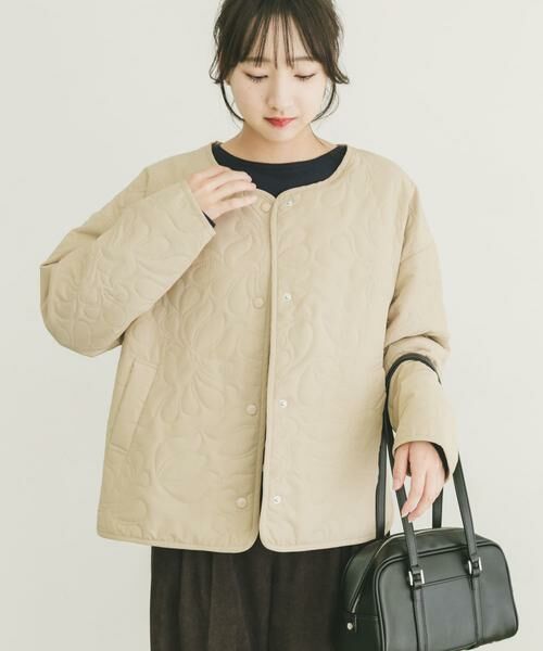 URBAN RESEARCH ITEMS / アーバンリサーチ アイテムズ ノーカラージャケット | ノーカラー中綿ブルゾン | 詳細25