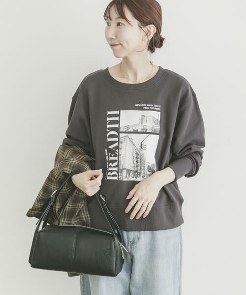 URBAN RESEARCH ITEMS/アーバンリサーチ アイテムズ フォトプリントスウエット チャコールグレー FREE