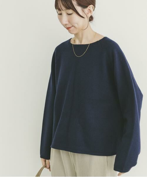 URBAN RESEARCH ITEMS / アーバンリサーチ アイテムズ ニット・セーター | 『洗濯可』クルーネックラグランニット | 詳細7