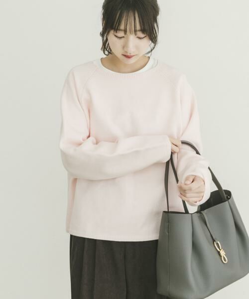 URBAN RESEARCH ITEMS / アーバンリサーチ アイテムズ ニット・セーター | 『洗濯可』クルーネックラグランニット | 詳細1