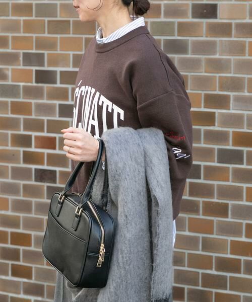 URBAN RESEARCH ITEMS / アーバンリサーチ アイテムズ ニット・セーター | 『洗濯可』スウェットライク刺繍ニット | 詳細1