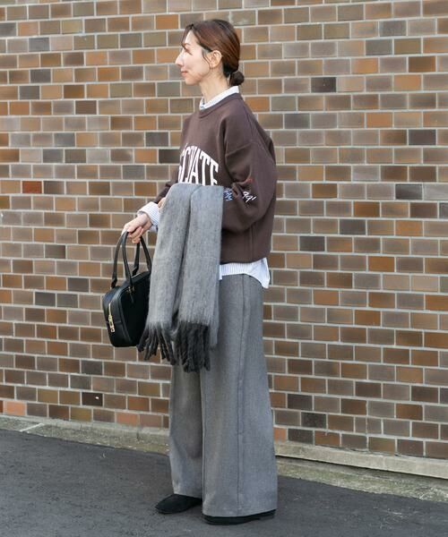 URBAN RESEARCH ITEMS / アーバンリサーチ アイテムズ ニット・セーター | 『洗濯可』スウェットライク刺繍ニット | 詳細5