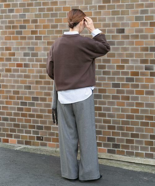 URBAN RESEARCH ITEMS / アーバンリサーチ アイテムズ ニット・セーター | 『洗濯可』スウェットライク刺繍ニット | 詳細6