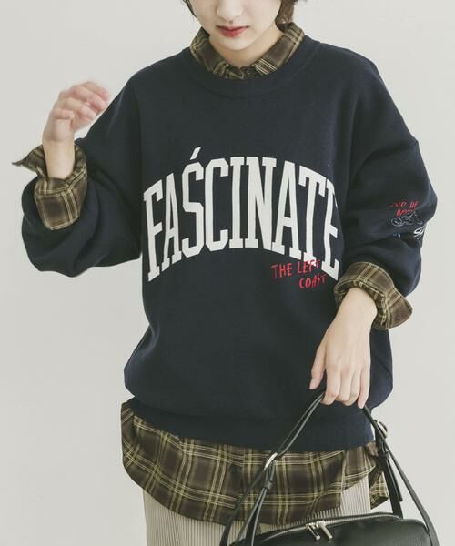 URBAN RESEARCH ITEMS / アーバンリサーチ アイテムズ ニット・セーター | 『洗濯可』スウェットライク刺繍ニット | 詳細9