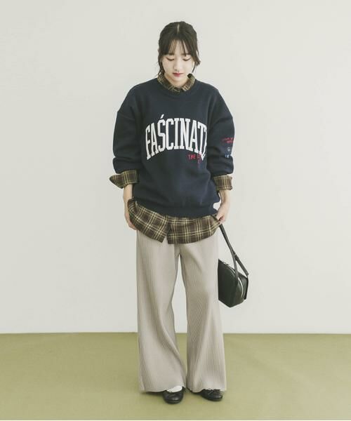 URBAN RESEARCH ITEMS / アーバンリサーチ アイテムズ ニット・セーター | 『洗濯可』スウェットライク刺繍ニット | 詳細12