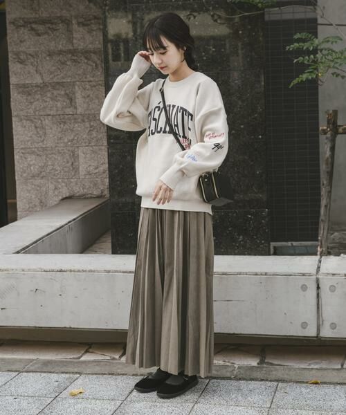 URBAN RESEARCH ITEMS / アーバンリサーチ アイテムズ ニット・セーター | 『洗濯可』スウェットライク刺繍ニット | 詳細22