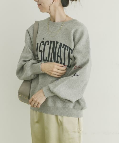 URBAN RESEARCH ITEMS / アーバンリサーチ アイテムズ ニット・セーター | 『洗濯可』スウェットライク刺繍ニット | 詳細26