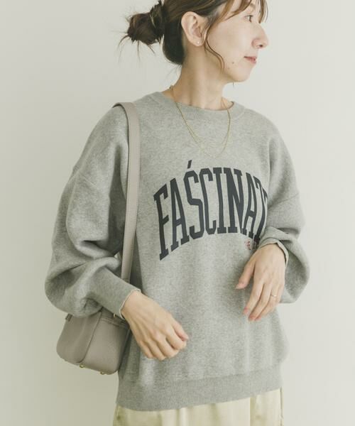 URBAN RESEARCH ITEMS/アーバンリサーチ アイテムズ 『洗濯可』スウェットライク刺繍ニット グレー FREE URBAN RESEARCH ITEMS/アーバンリサーチ アイテムズ 『洗濯可』スウェットライク刺繍ニット グレー FREE