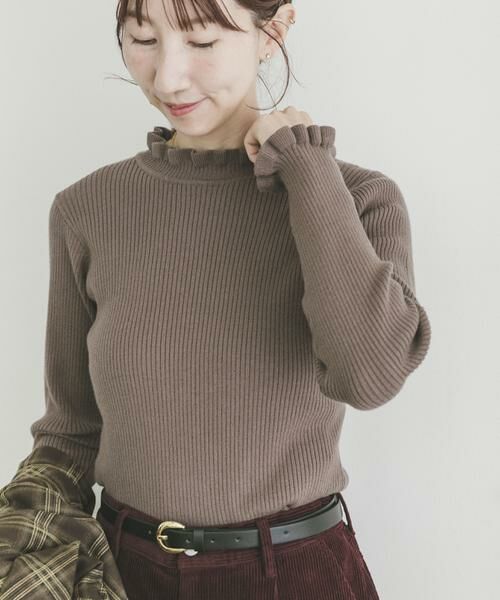 URBAN RESEARCH ITEMS / アーバンリサーチ アイテムズ ニット・セーター | フリルリブニット | 詳細1