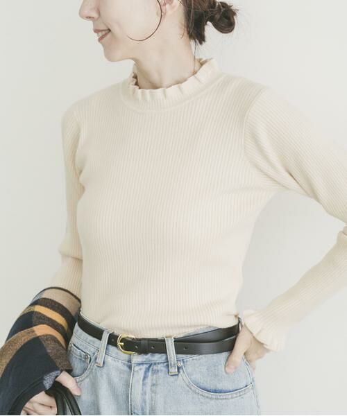 URBAN RESEARCH ITEMS / アーバンリサーチ アイテムズ ニット・セーター | フリルリブニット | 詳細10