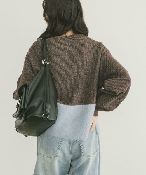 URBAN RESEARCH ITEMS / アーバンリサーチ アイテムズ ニット・セーター | フェザードッキングニット | 詳細2