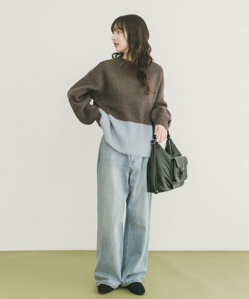 URBAN RESEARCH ITEMS / アーバンリサーチ アイテムズ ニット・セーター | フェザードッキングニット | 詳細5