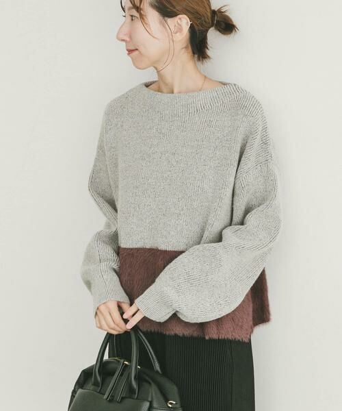 URBAN RESEARCH ITEMS / アーバンリサーチ アイテムズ ニット・セーター | フェザードッキングニット | 詳細9