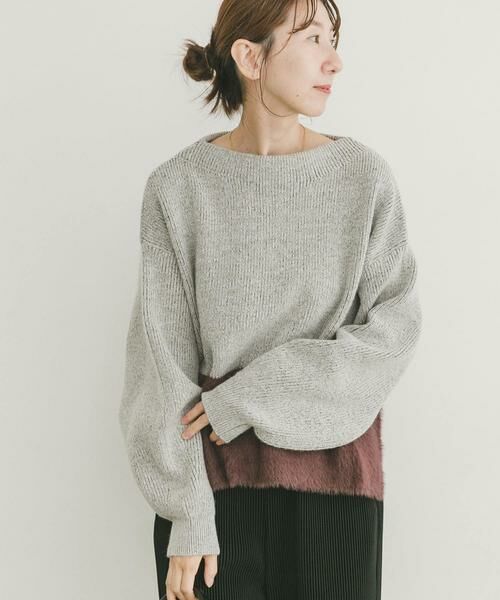 URBAN RESEARCH ITEMS / アーバンリサーチ アイテムズ ニット・セーター | フェザードッキングニット | 詳細10