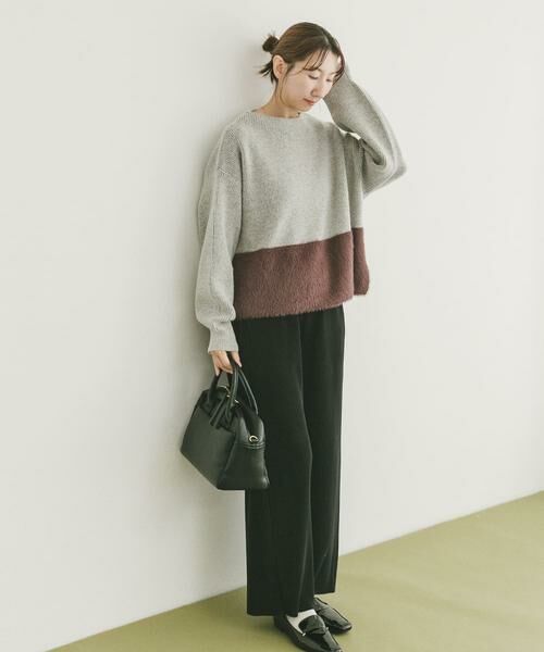 URBAN RESEARCH ITEMS / アーバンリサーチ アイテムズ ニット・セーター | フェザードッキングニット | 詳細12