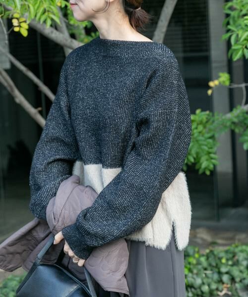 URBAN RESEARCH ITEMS / アーバンリサーチ アイテムズ ニット・セーター | フェザードッキングニット | 詳細16