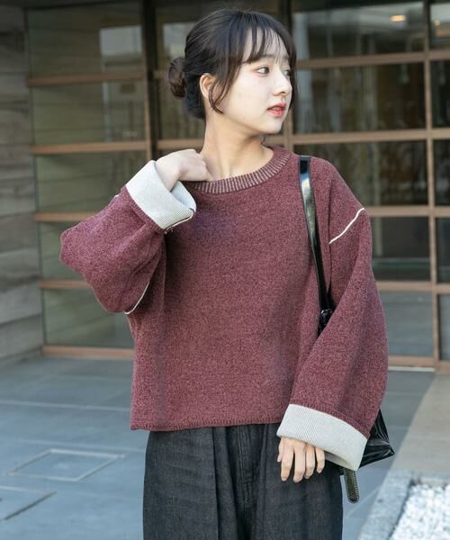 URBAN RESEARCH ITEMS / アーバンリサーチ アイテムズ ニット・セーター | 『洗濯可/毛玉防止』ダブルフェイスモールニット | 詳細1