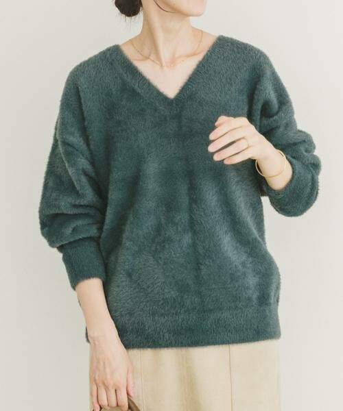 URBAN RESEARCH ITEMS / アーバンリサーチ アイテムズ ニット・セーター | ミニシャギーVネックニット | 詳細1